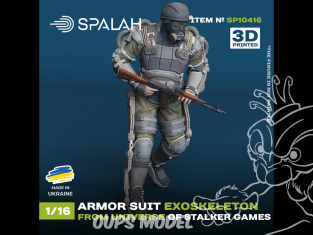 Spalah kit figurine SP10416 Exosquelette blindé issu de l'univers des jeux « STALKER ». 1/16