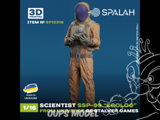 Spalah kit figurine SP10316 Scientifique SSP-99 « Écologiste » de l'univers des jeux « STALKER » 1/16