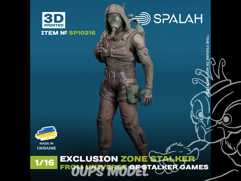 Spalah kit figurine SP10216 Zone d'exclusion du stalker de l'univers des jeux « STALKER » 1/16