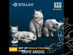 Spalah kit figurine SP21635 Chats 1/35