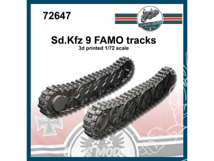 FC MODEL TREND accessoire résine 72647 Chenilles Sd.Kfz 9 FAMO 1/72