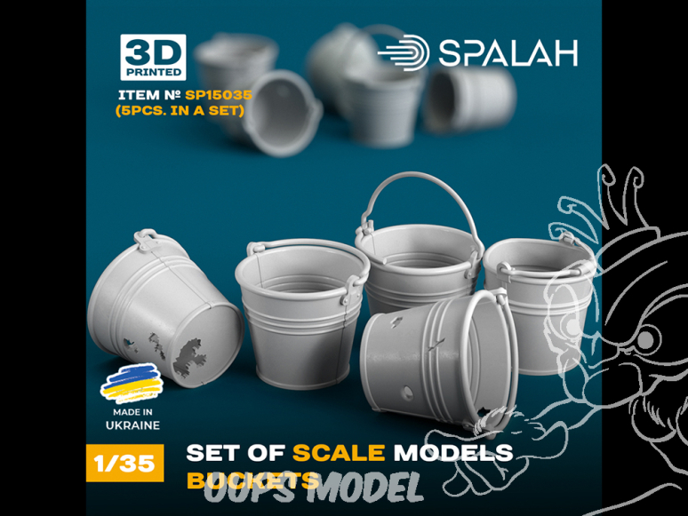 Spalah SP15035 Seaux 5 pièces 1/35