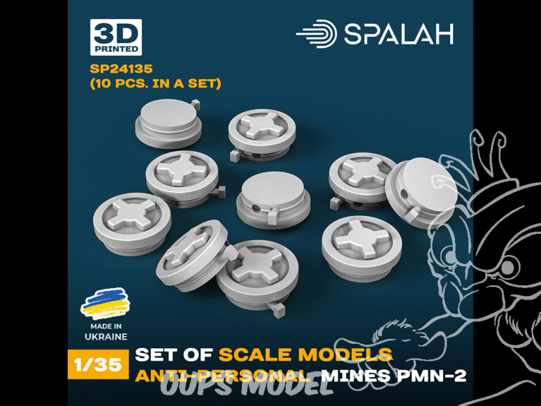 Spalah SP24135 Mines antipersonnel PMN-2 10 pièces 1/35