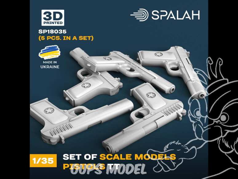 Spalah SP18035 Pistolets TT 5 pièces 1/35