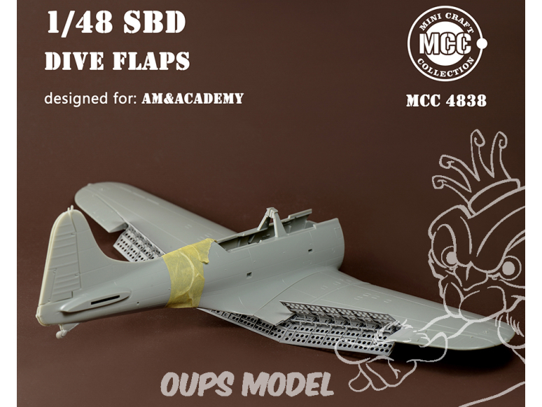 MCC Mini Craft Collection 4838 Volets de plongée SBD Dauntless AM / Academy 1/48