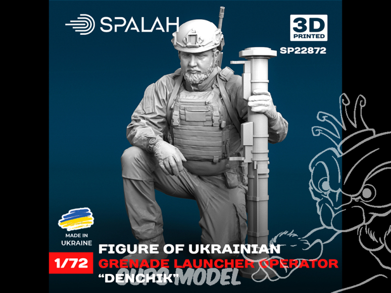 Spalah kit figurine SP22872 Opérateur de lance-grenades ukrainien Denchik 1/72