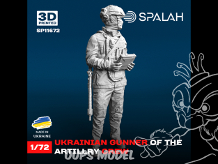 Spalah kit figurine SP22172 Commandant du groupe d'assaut ukrainien Batya 1/72