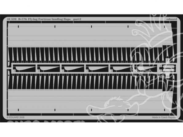 EDUARD photodecoupe avion 48528 Volets d atterrissage B-17G 1/48