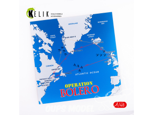 Kelik KS48038 Base Opération Boléro WWII en acrylique de 3 mm d'épaisseur 240 x 240 mm 190 g échelles 1/72 et 1/48