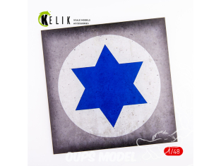 Kelik KS48034 Base Rond Israël en acrylique de 3 mm d'épaisseur 240 x 240 mm 190 g échelles 1/72 et 1/48
