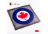Kelik KS48033 Base Rond Canada en acrylique de 3 mm d'épaisseur 240 x 240 mm 190 g échelles 1/72 et 1/48