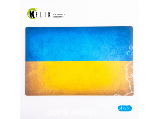 Kelik KS72090 Base drapeau Ukraine en acrylique 3 mm 280 x 180 mm 170g 1/72