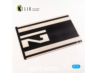 Kelik KS72102 Base Aéroport Juancho de l'île Saba Yrausquin acrylique 3 mm 280 x 180 mm 170g 1/72