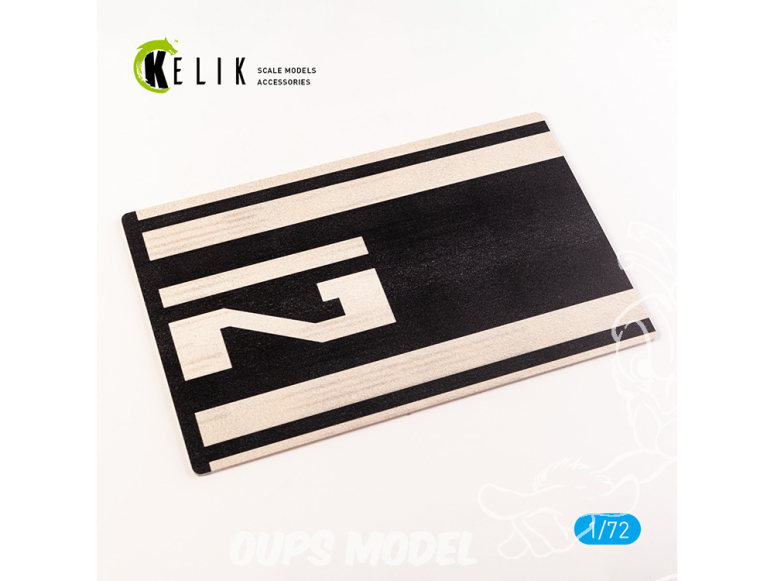 Kelik KS72102 Base Aéroport Juancho de l'île Saba Yrausquin acrylique 3 mm 280 x 180 mm 170g 1/72