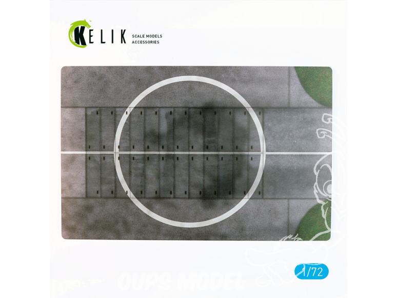 Kelik KS72097 Base 56e base aérienne Pologne acrylique 3 mm 280 x 180 mm 170g 1/72