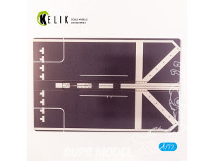 Kelik KS72105 Base Pont de frégate de classe Mogami version courte acrylique 3 mm 280 x 180 mm 170g 1/72
