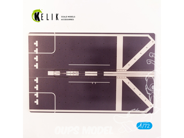 Kelik KS72105 Base Pont de frégate de classe Mogami version courte acrylique 3 mm 280 x 180 mm 170g 1/72