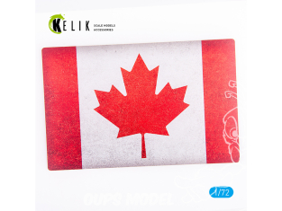 Kelik KS72086 Base Drapeau du Canada acrylique 3 mm 280 x 180 mm 170g 1/72