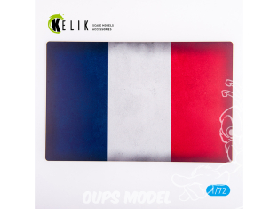 Kelik KS72087 Base Drapeau Français acrylique 3 mm 280 x 180 mm 170g 1/72