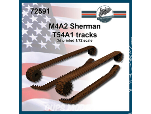 FC MODEL TREND accessoire résine 72591 Chenilles T54A1 M4A2 Sherman 1/72