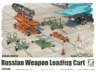 ZimiModel maquette avion ZM80161 Chariot de chargement d'armes Soviétique 1/48