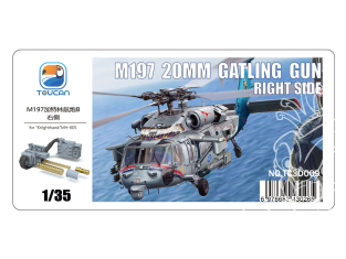 Toucan kit TC3D009 Mitrailleuse Gatling M197 20mm côté droit pour MH-60S 1/35