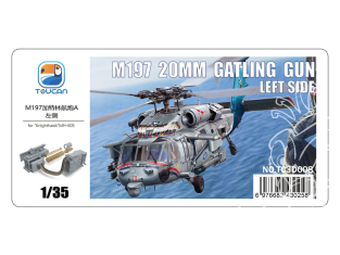 Toucan kit TC3D008 Mitrailleuse Gatling M197 20mm côté gauche pour MH-60S 1/35