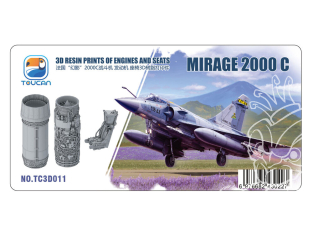 Toucan kit TC3D011 MOTEURS ET SIÈGE MIRAGE 2000C en resine 3D 1/32