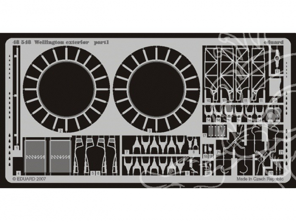 EDUARD photodecoupe avion 48548 Exterieur Wellington 1/48
