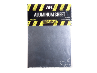 AK interactive AK8312 TÔLE D'ALUMINIUM 100 µM micromètre 200 x 250 mm