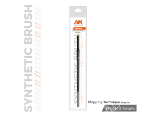 Ak interactive pinceau 3G AKB029 TECHNIQUE D'ÉCAILLAGE PINCEAU ANGULAIRE