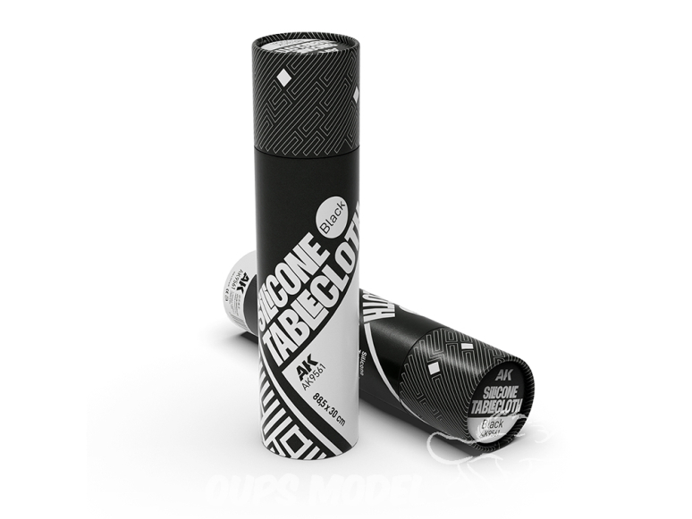 AK Interactive accessoire AK9561 Nappe de travail en silicone noire pour la peinture