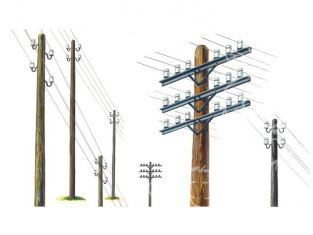 Italeri maquette militaire 0404 Poteaux Télégraphiques 1/35