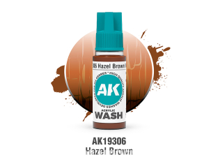 Ak interactive peinture AK19306 ACRYLIC WASH Brun noisette 18ml