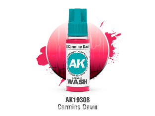 Ak interactive peinture AK19308 ACRYLIC WASH L'AUBE CARMINÉE 18ml