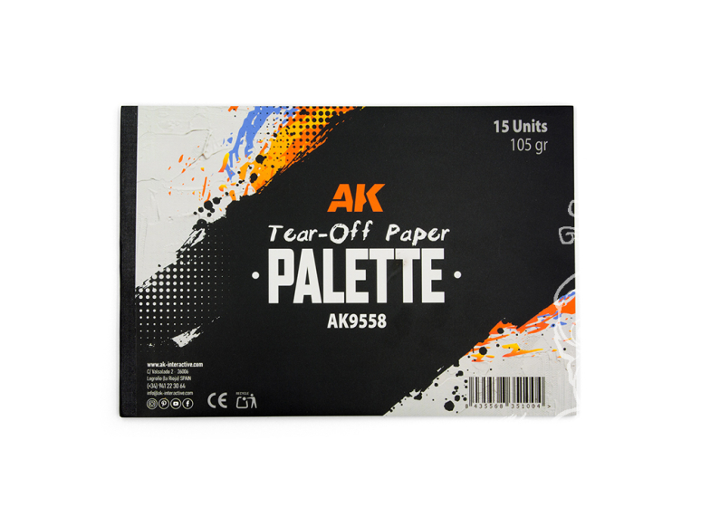 Ak interactive AK9558 PALETTE EN PAPIER DÉTACHABLE