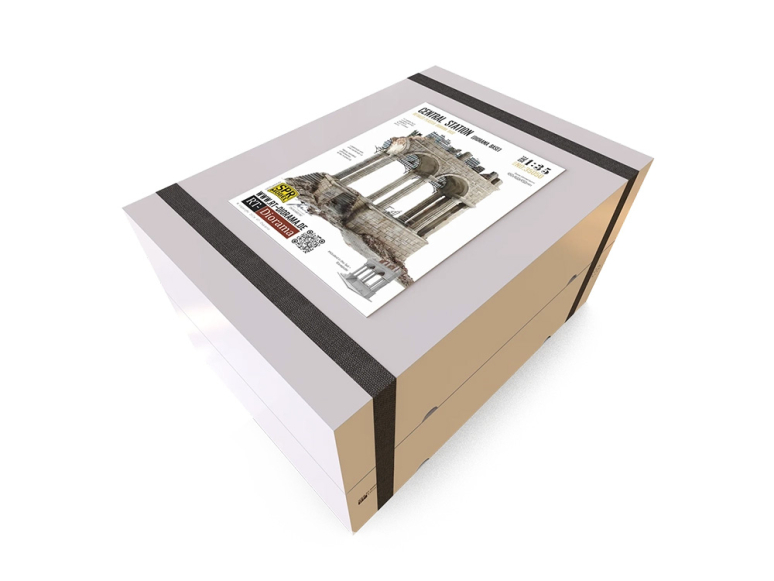 RT-Diorama 35050 base de diorama Ruine gare centrale 1/35