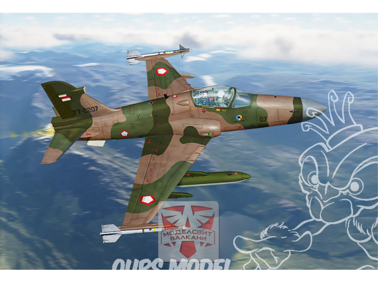 AA Models maquette avion 7252 Hawk 209 light fighter Indonesian A.F. 1/72