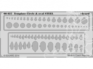 Eduard photodecoupe 00027 Pochoirs ronds et ovales