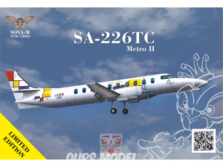 SOVA-M maquette avion 72066 Fairchild Metroliner SA-226TS Metro II Regional airliner 1/72