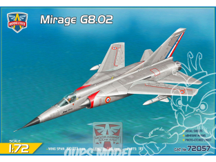 MODELSVIT maquette avion 72057 Mirage G8.02 Chasseur expérimental 1/72
