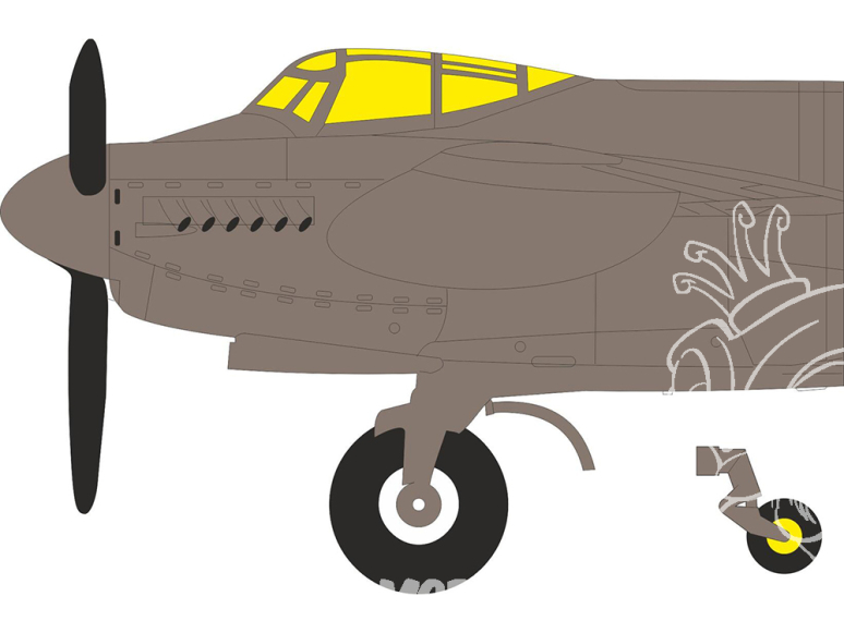 Eduard Express Mask CX702 Mosquito B.35 Airfix 1/72