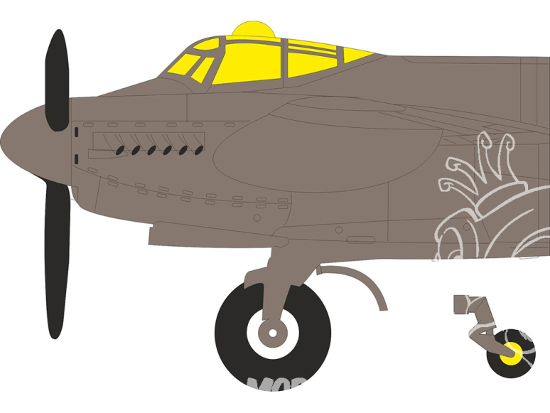 Eduard Express Mask CX703 Mosquito TT.35 Airfix 1/72