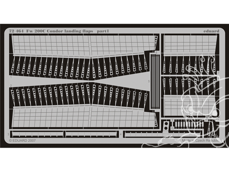 Eduard photodecoupe avion 72464 Volets d'atterrissage Focke Wulf Fw 200C Condor Revell 1/72