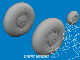 Eduard kit d'amelioration avion brassin 6481163 Roues Beaufighter Mk.VI Revell 1/48