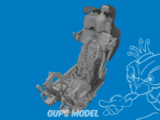 Eduard kit d'amelioration avion brassin Print 6481160 Siège éjectable avec harnais intégral MiG-21F Eduard 1/48
