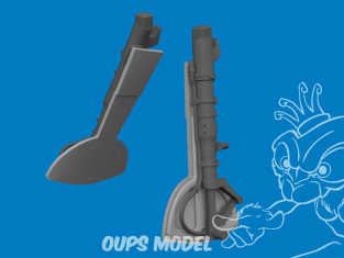 Eduard kit d'amelioration avion brassin Print 6481170 Jambes train d'atterrissage Messerschmitt Bf 109G Eduard 1/48