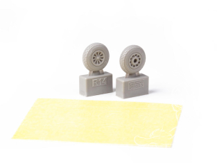 Eduard kit d'amelioration brassin 672442 Roues block tread P-51D Arma Hobby 1/72