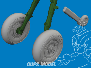 Eduard kit d'amelioration brassin 672434 Roues Spitfire Mk.V Eduard 1/72