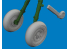 Eduard kit d'amelioration brassin 672434 Roues Spitfire Mk.V Eduard 1/72